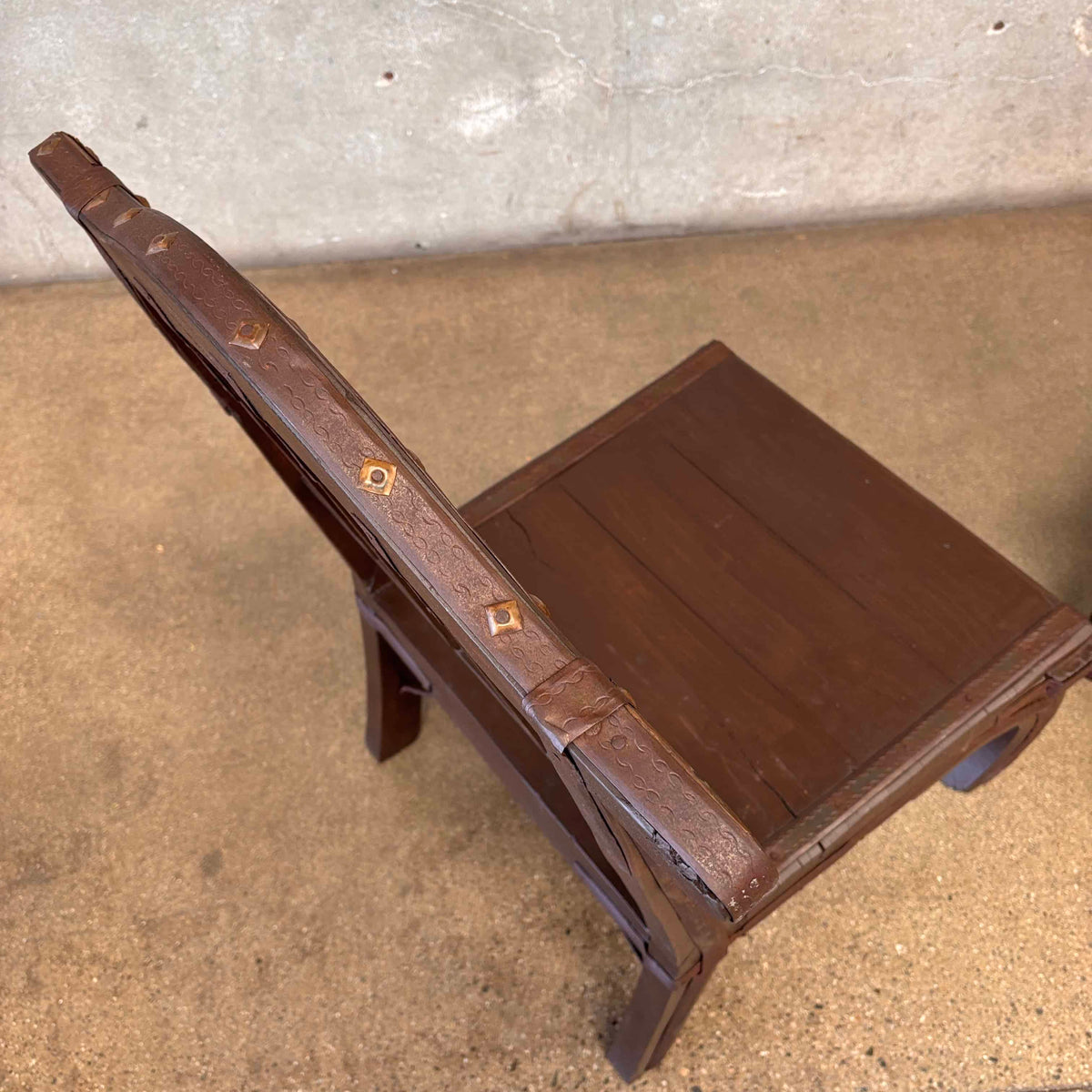 Vintage Chinese Iron & Wood Chairs