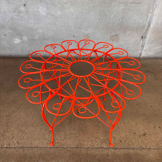 Wrought Iron Conversation Garden Table With Glass Top