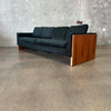 Mid Century Walnut Case Sofa By Otmar - New Upholstery