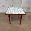 Mid Century Modern Side Table With Teak Legs Product Image