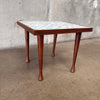Mid Century Modern Side Table With Teak Legs Product Image