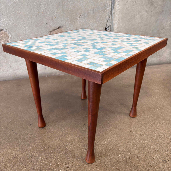 Mid Century Modern Side Table With Teak Legs Product Image