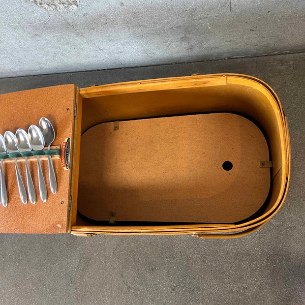 Vintage Hawkeye Picnic Basket