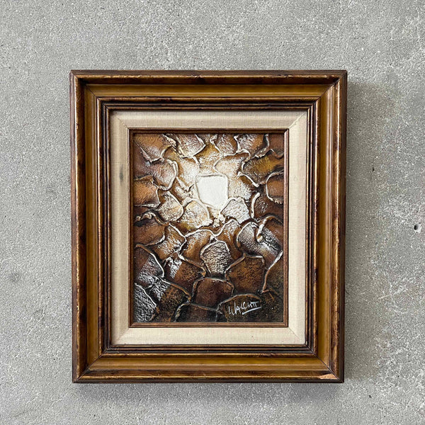 Mid Century Modern Abstract Acrylic Oil Painting By Frank Walcutt