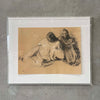 Francisco Zuniga Pastel Painting Signed/Dated In Acrylic Frame