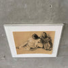 Francisco Zuniga Pastel Painting Signed/Dated In Acrylic Frame