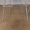 Pair of Herman Miller Eames Wire Stools w/ Black Cushions