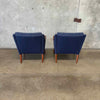 Pair of Danish Lounge Chairs -  New Upholstery