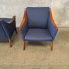 Pair of Danish Lounge Chairs -  New Upholstery