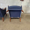 Pair of Danish Lounge Chairs -  New Upholstery