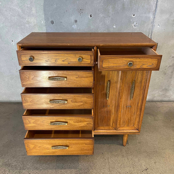 mid century modern solid wood dresser Mid Century Modern Solid Wood Dresser By Heritage