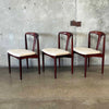 Three D-Scan Rosewood Dining Chairs In The Style of Johannes Andersen- SOLD