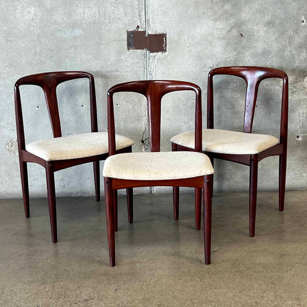 Three D-Scan Rosewood Dining Chairs In The Style of Johannes Andersen- SOLD