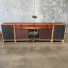 Barzilay Stereo Cabinet w/ Wood Grill Speaker Cabinets