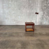 Jack Cartwright Side Table Circa 1960, Walnut & Cane