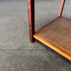 Jack Cartwright Side Table Circa 1960, Walnut & Cane