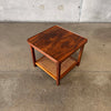 Jack Cartwright Side Table Circa 1960, Walnut & Cane