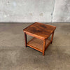 Jack Cartwright Side Table Circa 1960, Walnut & Cane