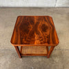 Jack Cartwright Side Table Circa 1960, Walnut & Cane
