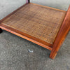 Jack Cartwright Side Table Circa 1960, Walnut & Cane