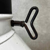 Vintage MCM White/Black Speckles Porcelain Enamel Majestic Fireplace