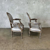 Pair of Antique Arm Chairs Ready for Restoration