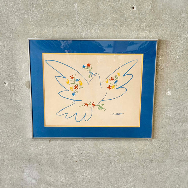 1970's Pablo Picasso "Dove of Peace" 1949 Framed & Matted Silk Screen Print