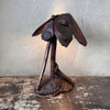 Antique Arts & Crafts Lamp From Lake Michigan Driftwood