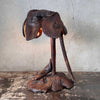 Antique Arts & Crafts Lamp From Lake Michigan Driftwood