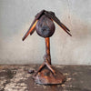 Antique Arts & Crafts Lamp From Lake Michigan Driftwood