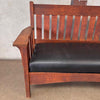 Arts & Crafts 1920's Oak Mission Settee