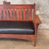 Arts & Crafts 1920's Oak Mission Settee