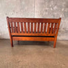 Arts & Crafts 1920's Oak Mission Settee