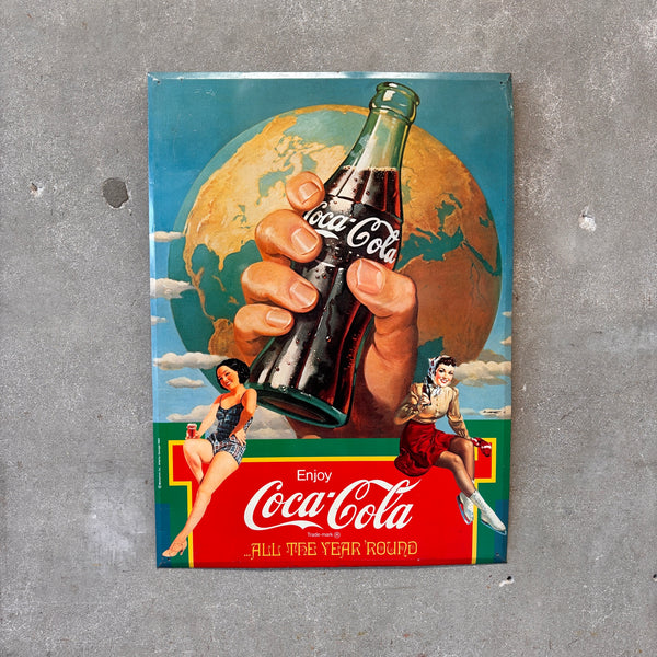 1982 Coca Cola Metal Sign