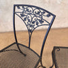 5 Piece Wrought Iron Saltarini Mid Century Modern Patio Set