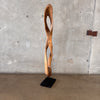 Organic Adriana Shamaris Style Sona Wood Sculpture on Stand