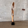 Organic Adriana Shamaris Style Sona Wood Sculpture on Stand