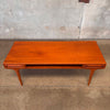 Vintage Danish Teak Coffee Table in the Style of Johannes Anderson
