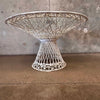 Mid Century Modern Spun Fiberglass Glass Top Patio Table - Russell  Woodard