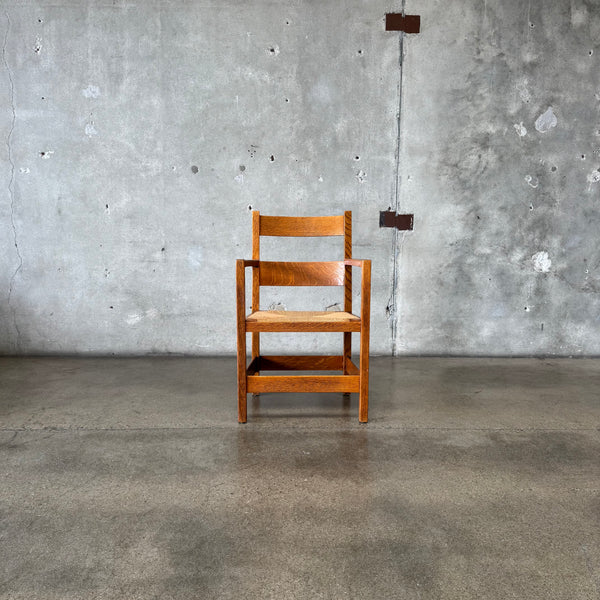Arts & Crafts Oak Armchair Early 20th Century Product Image