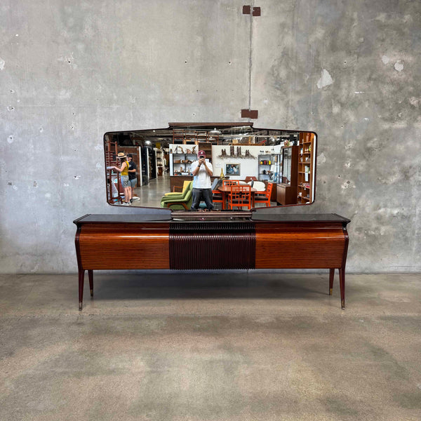 Osvaldo Borsani Sideboard w/Mirror & Key Italy 1955