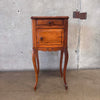 Antique French Louis XVI Style Carved Nightstand With Marble Top