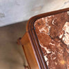 Antique French Louis XVI Style Carved Nightstand With Marble Top