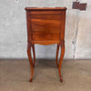 Antique French Louis XVI Style Carved Nightstand With Marble Top