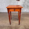 Antique European Lamp Table With Curly Maple Front Product Image