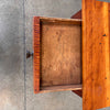 Antique European Lamp Table With Curly Maple Front Product Image