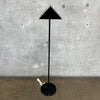 Vintage Black 80's Floor Lamp - Tested / Works