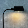 Vintage Black 80's Floor Lamp - Tested / Works