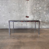 1960s Smoked Glass Dining Table With Chrome Base In The Style of Milo Baughman