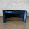 Vintage Mid Century Modern Blue Malm "Fire Drum 2" Fireplace